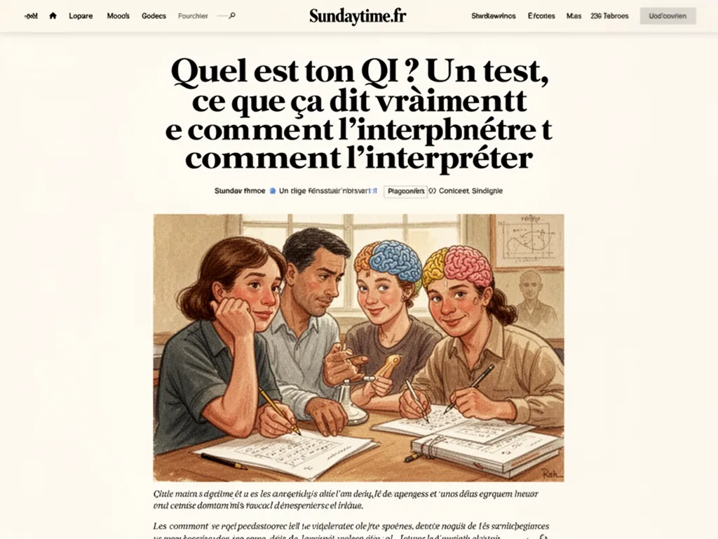 Une tasse de thé posée sur une table en bois, une feuille de papier avec des chiffres et un crayon à côté, lumière douce du